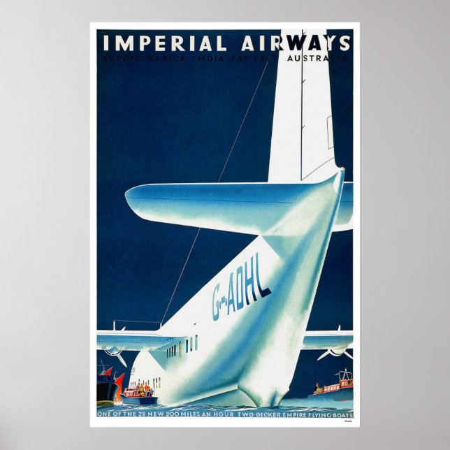 Póster Australia Imperial Airways (Frente)
