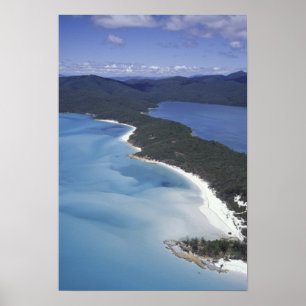 Póster Australia, los Whitsundys, Queensland. Colina