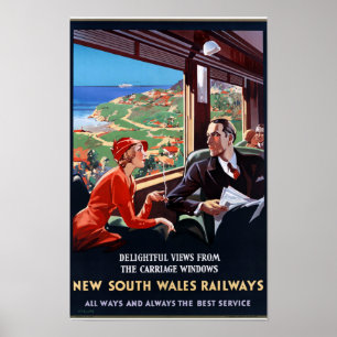 Póster Australia Nueva Gales del Sur restauró afiche de é