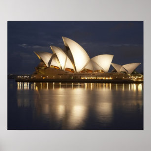 Póster Australia, Nueva Gales del Sur, Sydney, Ópera 4 d