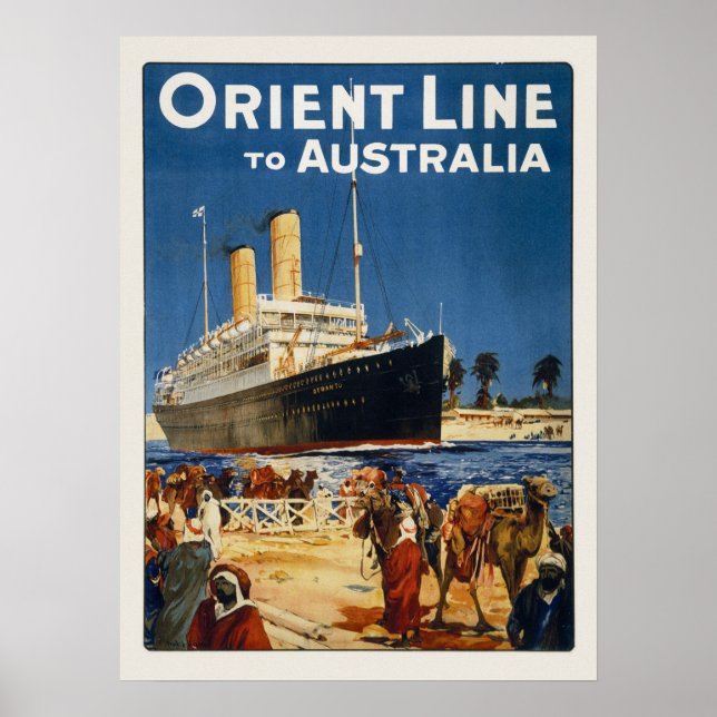 PÓSTER AUSTRALIA OCEAN LINER OTRANTO (Frente)