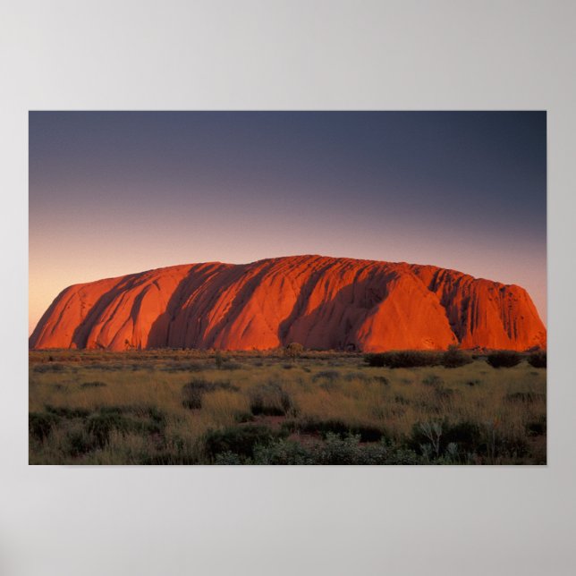 Póster Australia, Parque Nacional Uluru. Uluru o (Frente)