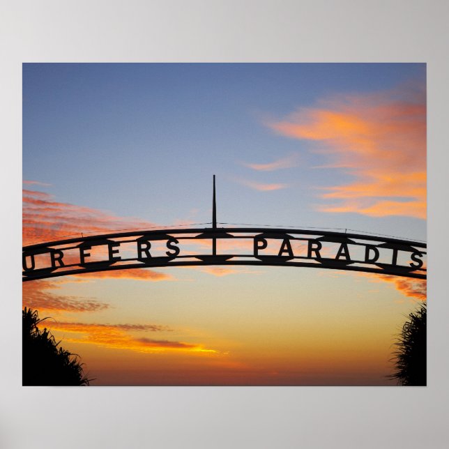 Póster Australia, Queensland, Costa de Oro, Amanecer, (Frente)