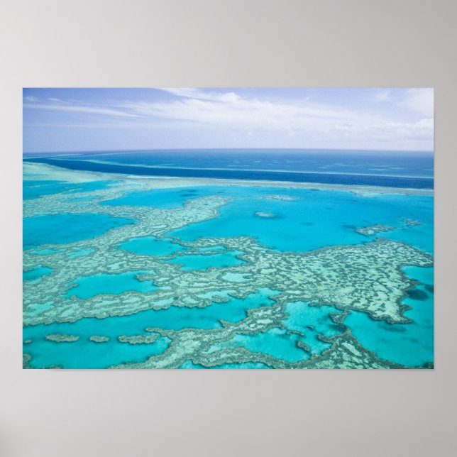 Póster Australia, Queensland, Costa de Whitsunday, Great  (Frente)