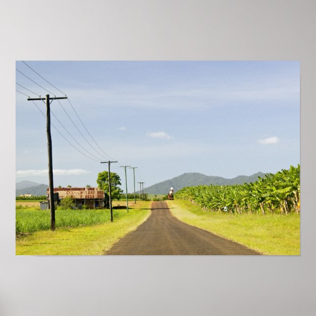Póster Australia, Queensland, costa norte, Babinda. (Frente)