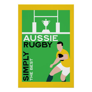 Póster Australia Rugby Fan Art