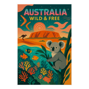 Póster Australia - Salvaje y libre 2025