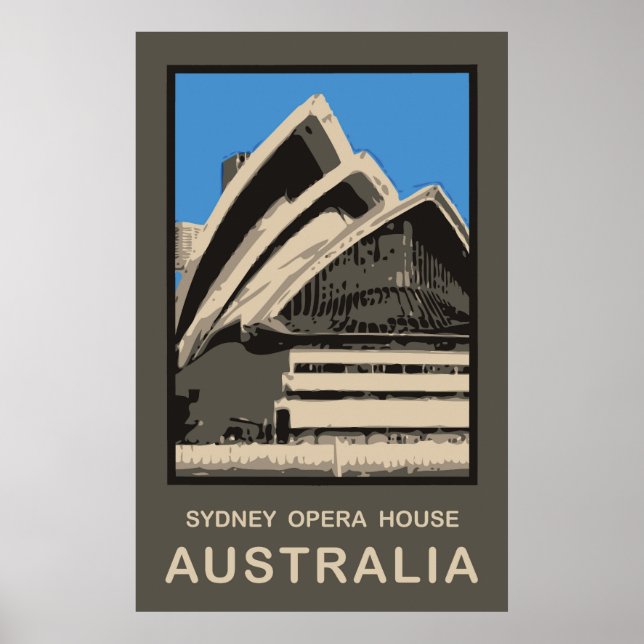 Póster Australia Sydney Opera House (Frente)