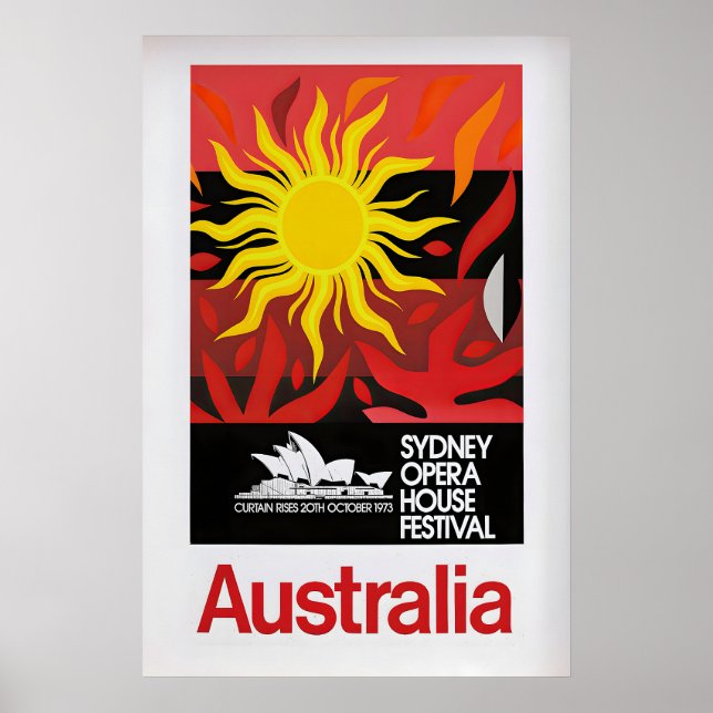 Póster Australia, Sydney Opera House Festival  Vintage (Frente)