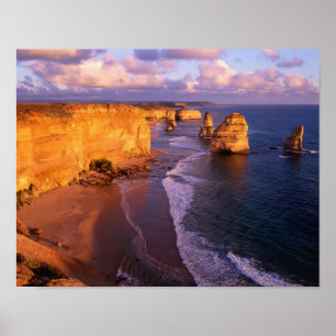 Póster Australia, Victoria. 12 Apóstoles, Puerto