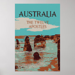 Póster Australia, Victoria, Doce Apostales