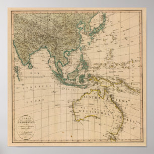 Póster Australia y Asia