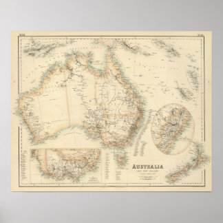 Póster Australia y Nueva Zelanda