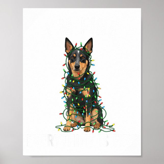 Póster Australian Kele Christmas I'm Fine Everything Is F (Frente)