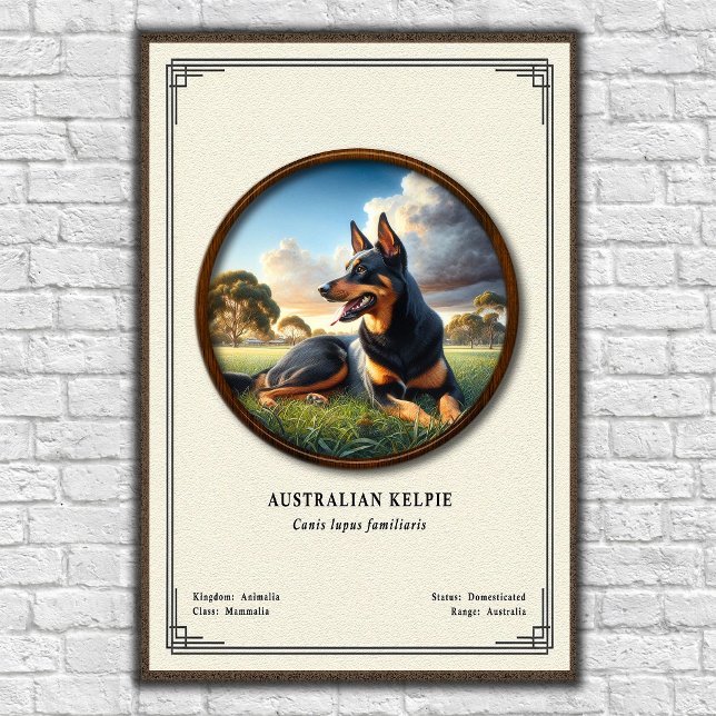 Póster Australian Kelpie  Zoology Series (Subido por el creador)