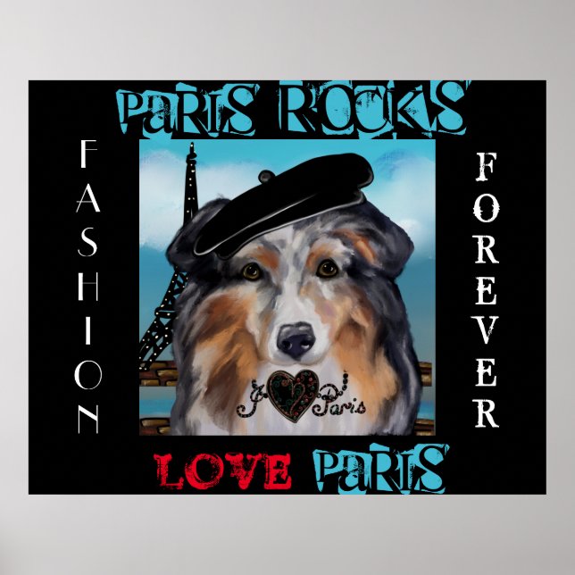 PÓSTER AUSTRALIAN SHEPHERD (Frente)