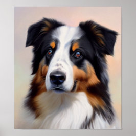 Póster Australian Shepherd Kopf - 