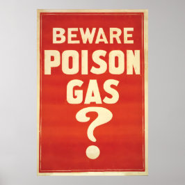 Póster Australian WWI Propaganda Poster  Beware Poison