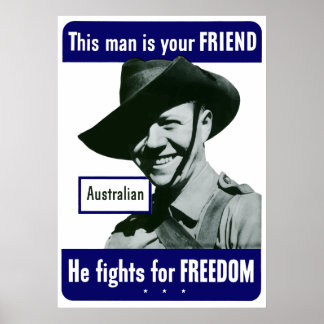 Póster Australiano — Este Hombre Es Tu Amigo