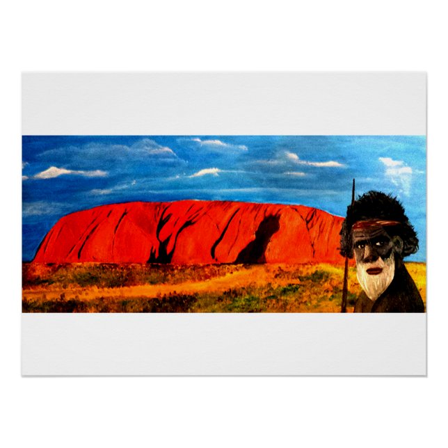 Póster Australien Uluru (Anverso)