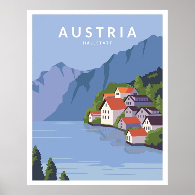 Póster Austria Hallstatt (Frente)