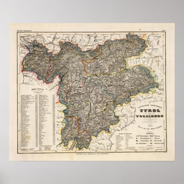 Póster Austria, Liechtenstein (Frente)