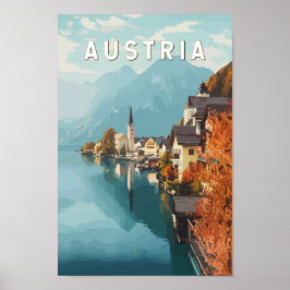 Póster Austria Viaje al Vintage