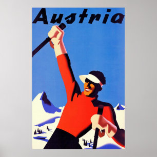 Póster Austria ~ Viajes de época.