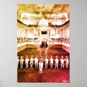 Póster Austria Viena Corbeta Española Antigua