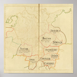 Póster Austria y República Checa
