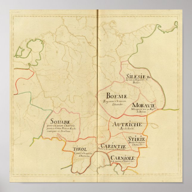 Póster Austria y República Checa (Frente)