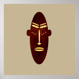 Póster auténtica silueta abstracta moderna