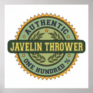 Póster Auténtico Javelin Thrower