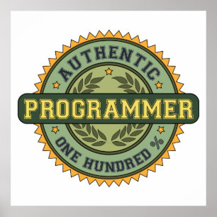 Póster Auténtico Programador