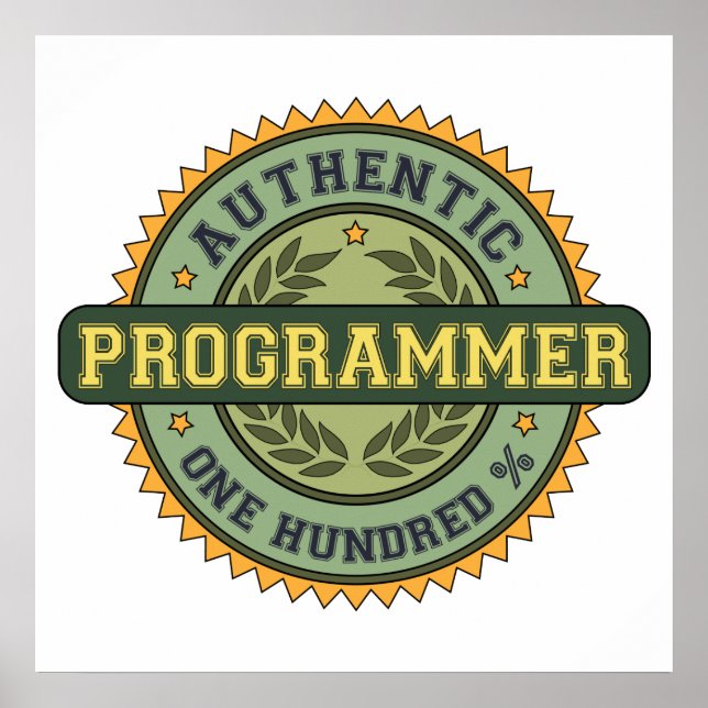 Póster Auténtico Programador (Frente)