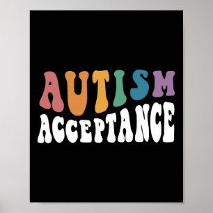Póster Autism Awareness Aceptation Special Education Teac