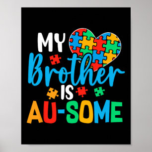 Póster Autism Awareness Autism Squad ayuda a niños increí
