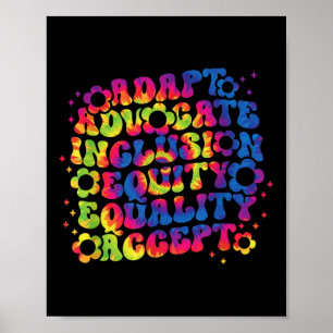 Póster Autism Awareness Inclusion S Teacher Insational _2