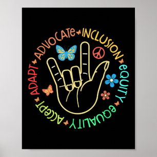 Póster Autism Awareness Inclusion S Teacher Insational _6