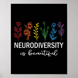 Póster Autismo Conciencia Aceptación Neurodiversidad es B
