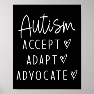Póster Autismo Conciencia Autismo Autismo Acepta Defensa 