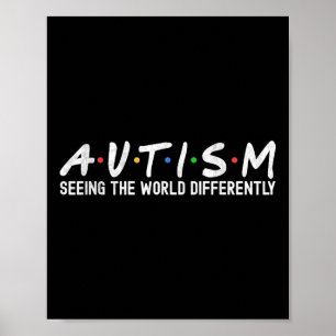 Póster Autismo Conciencia Autismo Escuadrón de apoyo a mu