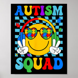 Póster Autismo Concienciación Autismo Soporte Escuadrón S