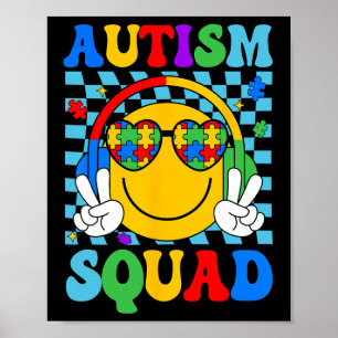 Póster Autismo Concienciación Autismo Soporte Escuadrón S