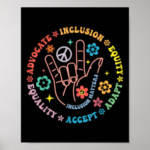 Póster Autismo Concienciación Inclusión S Profesor Inspir