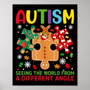 Póster Autismo Concienciación Navidades Navidad autista D