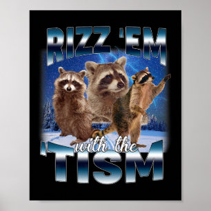 Póster Autismo Divertido Rizz Em Con El Tism Meme Autista