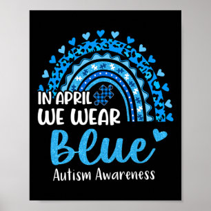 Póster Autismo En Arcoiris En Abril, Nos Adquirimos Al Au