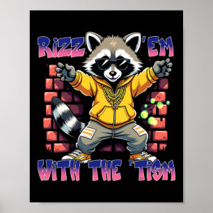 Póster Autismo Gracioso Rizz Em Con El Tismo Meme Autista