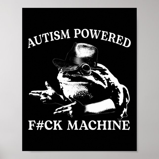 Póster Autismo impulsado por la broma de un falso meme de (Frente)